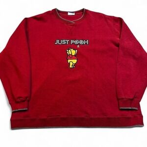 Vintage Disney Winnie the Pooh 100 acre collection Just Pooh sweatshirt size XL